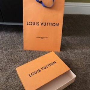 Louis Vuitton slide open box and bag